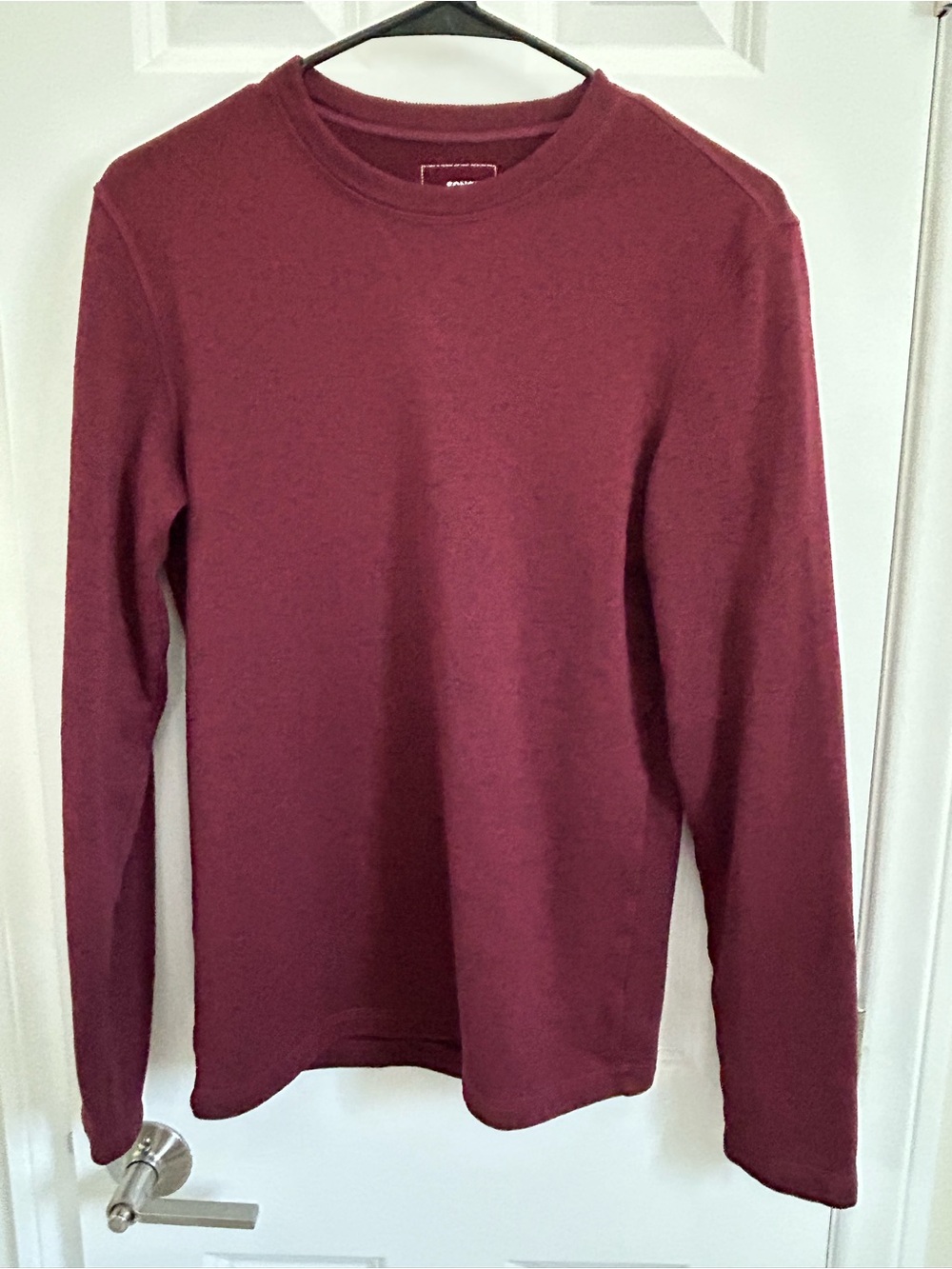 Lot of 2 Men’s Sonoma Fleece Sleep Shirts Burgundy & Turquoise Blue Size Small